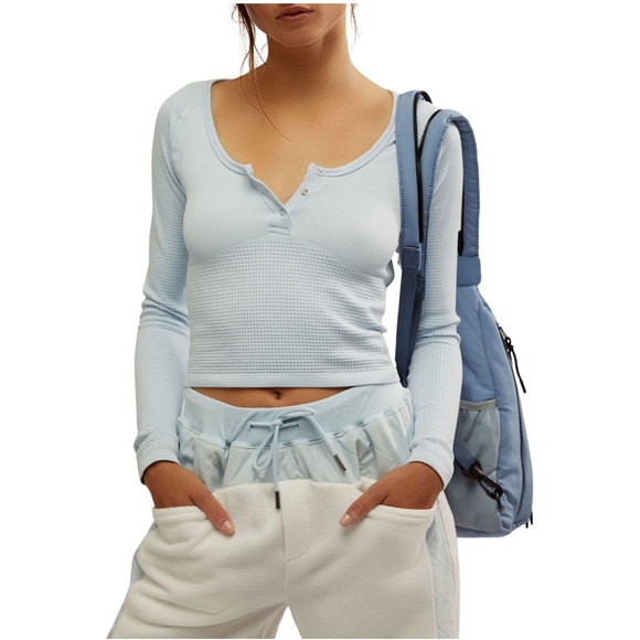 FP Movement by Free People Tops - Free People FP Movement Bail Out Long Sleeve- Arctic Snow- XS/S